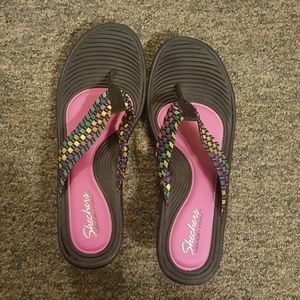 Skechers Memory Foam Sandals Flip Flops